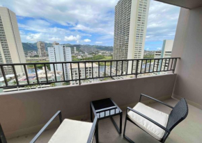 1505- Heart of Waikiki with Kitchen - Free Parking - King Bed - Corner Unit - Mountain View Unit